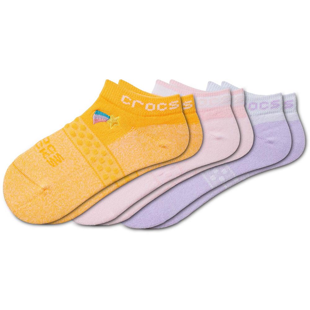 Chaussettes Crocs Low Pastel 3-Pack Fille Multicolore | France 1680KORI